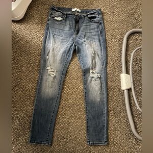 KanCan Distressed Gray Skinny Jeans